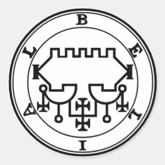 Redondo Adesivo Belial Goétia