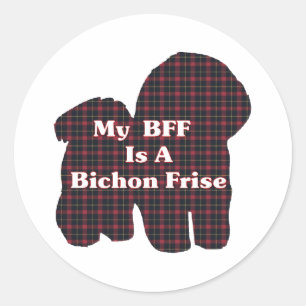 Redondo Adesivo Bichon Frise BFF