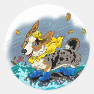 Redondo Adesivo blue merle, sem texto