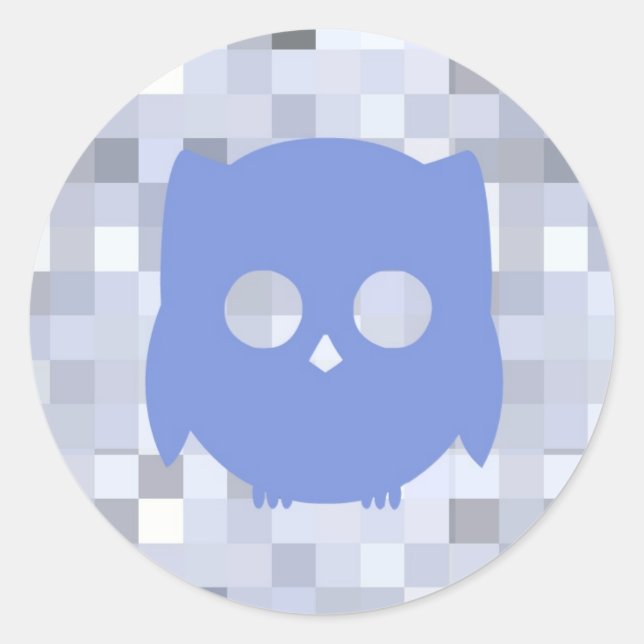 Redondo Adesivo Blue Owl (Frente)