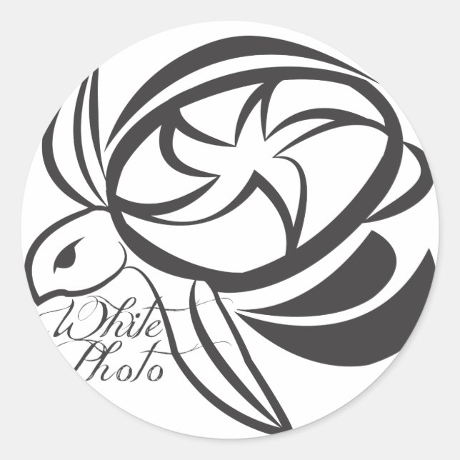 Redondo Adesivo branco (Frente)