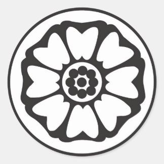 Redondo Adesivo branco de Lotus