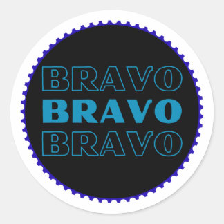 Redondo Adesivo Bravo – Adesivo de Recompensa de Motivação