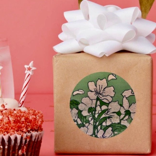 Redondo Adesivo Cascata Flor de Cerejeira (Criador carregado)