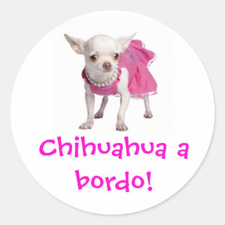 Redondo Adesivo - Chihuahua bordo!