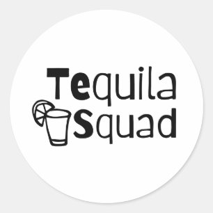 Redondo Adesivo Circular da Equipe Tequila