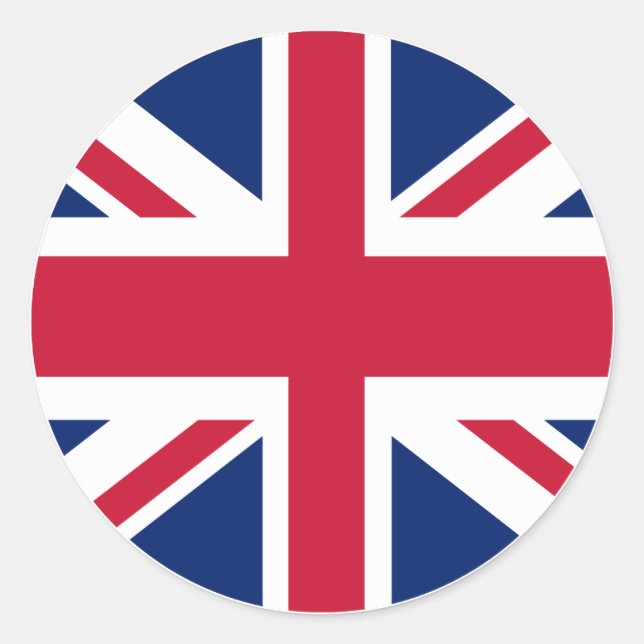 Redondo Adesivo Circular Union Jack (Frente)