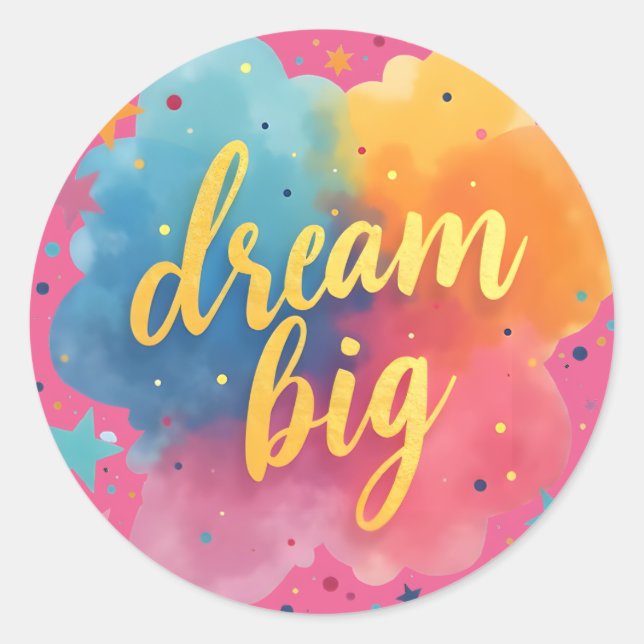 Redondo Adesivo clássico (Frente)