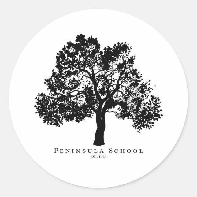 Redondo Adesivo clássico (Frente)