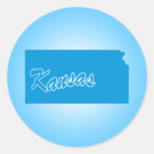 Redondo Adesivo Clássico do Kansas
