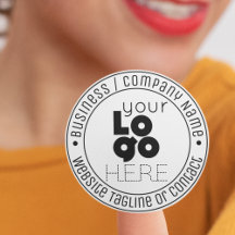 Adesivo Clássico do Logotipo Empresarial Personali