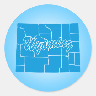 Redondo Adesivo Clássico em Wyoming
