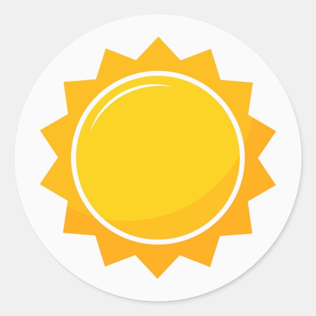 Redondo Adesivo clássico giro e bonito (Frente)