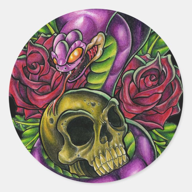 Redondo adesivo cobra (Frente)