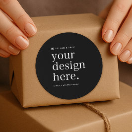 Redondo Adesivo com seu design enviado 3" Rodada