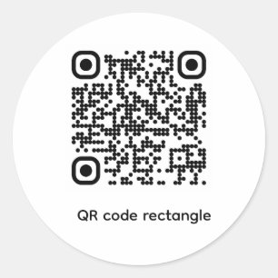 Redondo Adesivo com teste de código QR