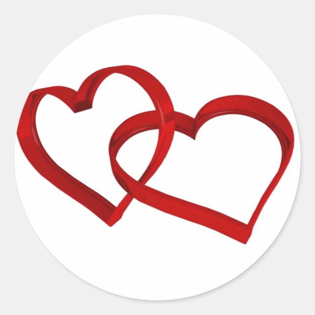 Redondo Adesivo Coração Vinculado (Frente)