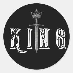 Redondo Adesivo Coroa Real KING – Adicione Poder