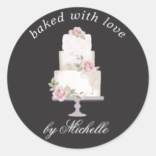 Redondo adesivo cozido de três camadas elegante