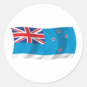 Redondo Adesivo da Bandeira da Dependência de Ross