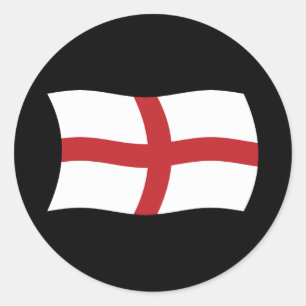 Redondo Adesivo da Bandeira da Inglaterra