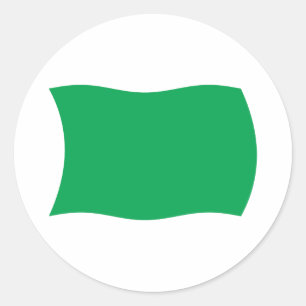 Redondo Adesivo da Bandeira da Líbia