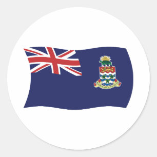 Redondo Adesivo da Bandeira das Ilhas Cayman