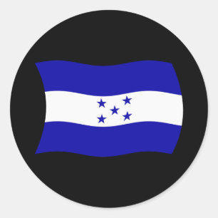 Redondo Adesivo da Bandeira de Honduras