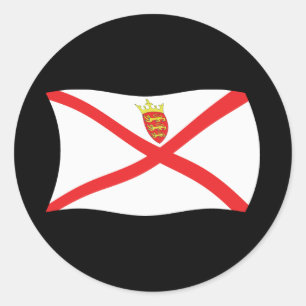 Redondo Adesivo da Bandeira de Jersey