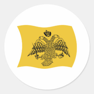 Redondo Adesivo da bandeira do Patriarca Ecumênico