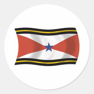 Redondo Adesivo da Bandeira do Povo Akha