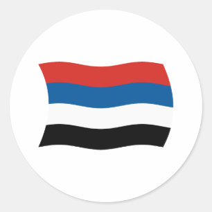 Redondo Adesivo da Bandeira dos Povos Indígenas da Colômbi