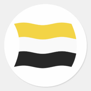 Redondo Adesivo da Bandeira Garifuna