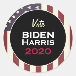 Redondo Adesivo da campanha BIDEN HARRIS 2020 Americana Ro
