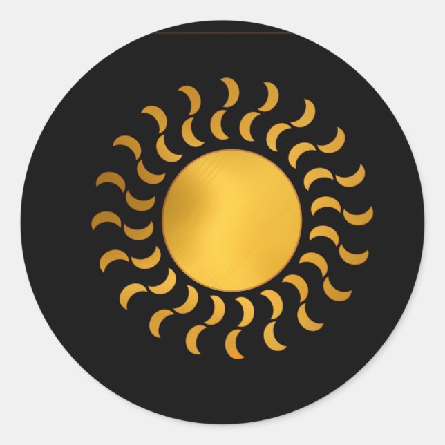 Redondo Adesivo da Estrela Escura (Frente)