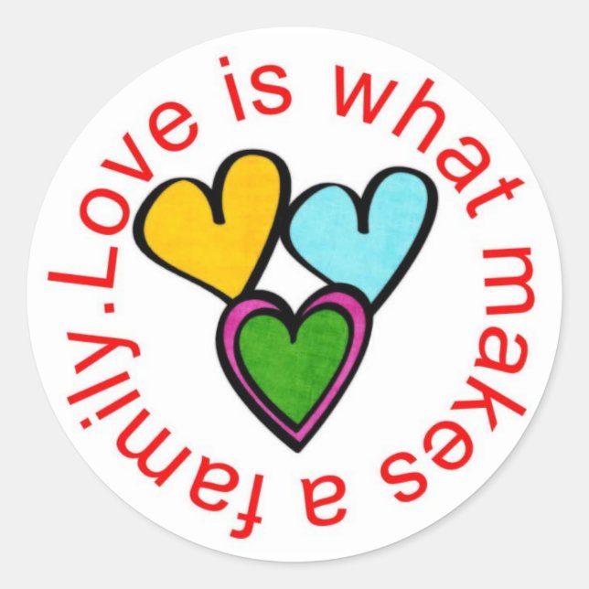 Redondo adesivo da família (Frente)