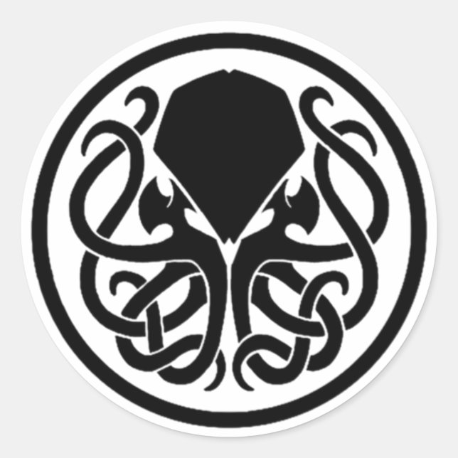 Redondo Adesivo da Killer Cthulhu (apenas tempo limitado) (Frente)