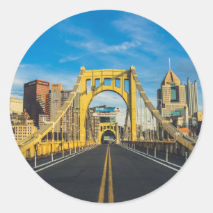 Redondo Adesivo da ponte de Pittsburgh