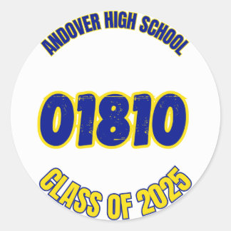 Redondo Adesivo da Turma de 2025 de Andover
