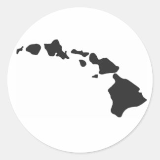 Redondo adesivo das ilhas havaianas
