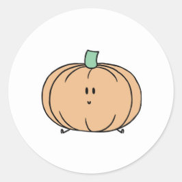 Redondo Adesivo de abóbora