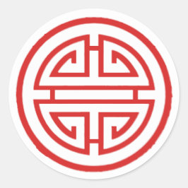 Redondo Adesivo de afluência