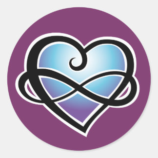 Redondo Adesivo de amor infinito