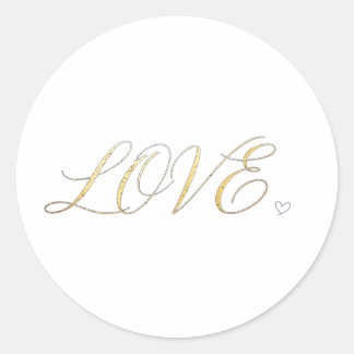 Redondo Adesivo de amor minimalista moderno simples