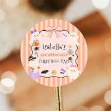 Adesivo de Aniversário de Halloween de Fantasma As