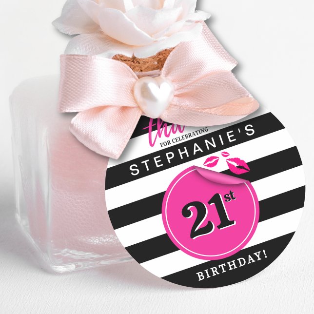 Redondo Adesivo de aniversário inspirado Sephora (Criador carregado)