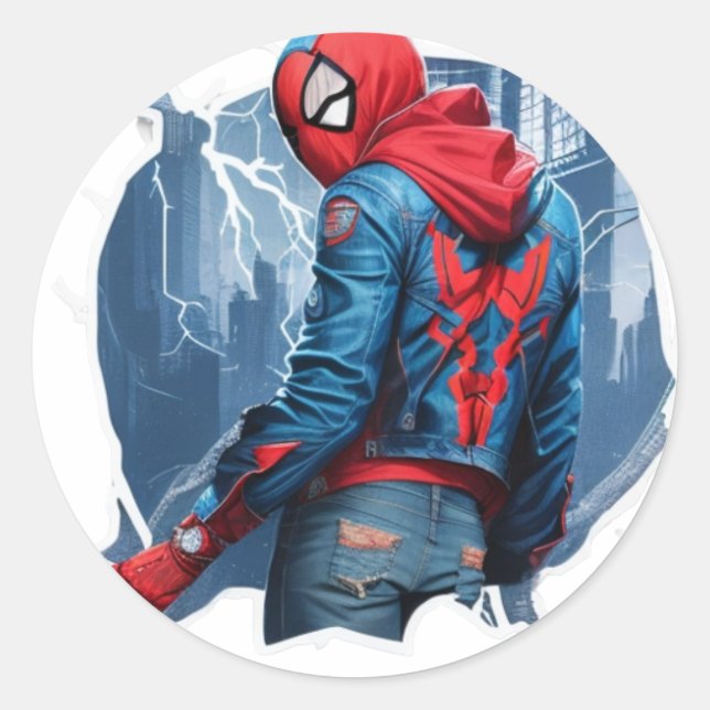 Redondo adesivo de aranha (Frente)