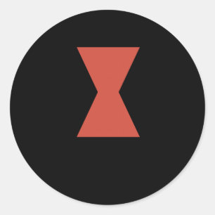 Redondo Adesivo de aranha de vidro preto