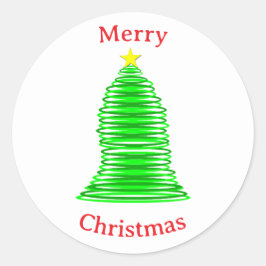 Redondo Adesivo de Árvore de Natal
