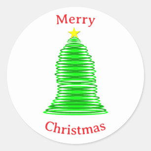 Redondo Adesivo de Árvore de Natal